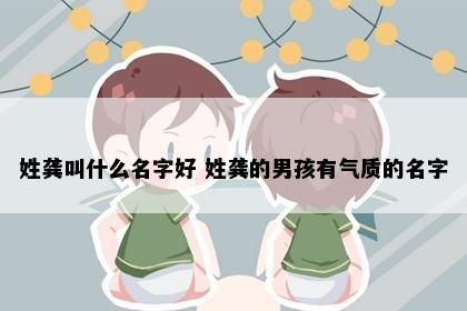 姓龚叫什么名字好 姓龚的男孩有气质的名字